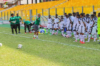 A file photo of Black Maidens at training