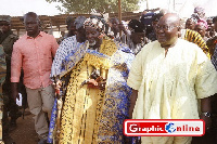 Yaa Naa Abukari Mahama II with President Akufo-Addo