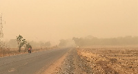 The dust has reduced visibility on the roads.