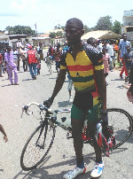 Young Ghanaian cyclists