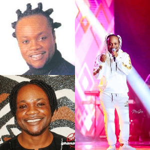 Daddy Lumba with the blonde braids