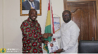 Minister of Youth and Sports, Isaac Kwame Asiamah & GFA President,Kurt E.S Okraku