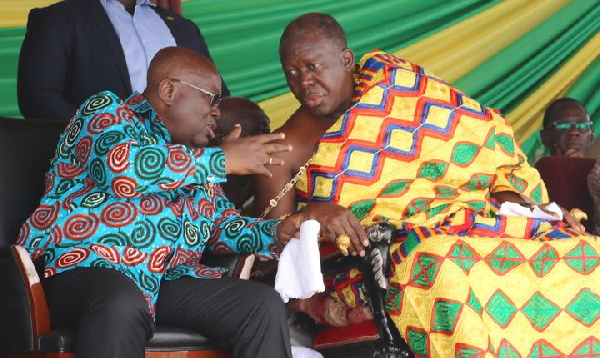 President Akufo-Addo with Otumfuo Osei Tutu II