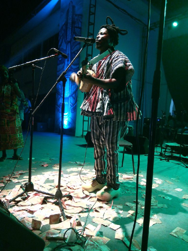 King Ayisoba on stage