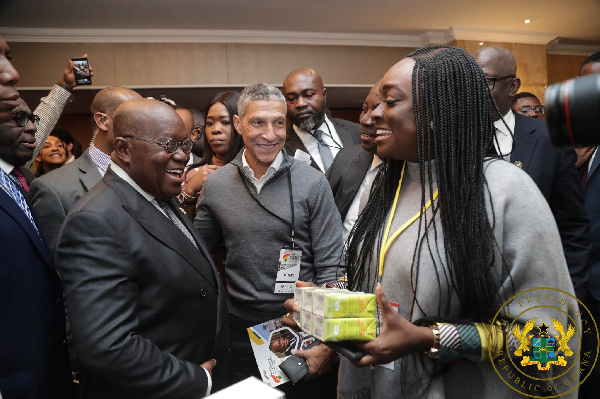 Chris Hughton and Nana Akufo-Addo