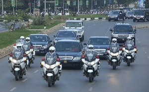 File Photo: Presidential convoy on the streets