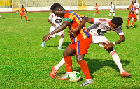 Winful Cobbinah captained Hearts of Oak in the goalless draw with WAFA