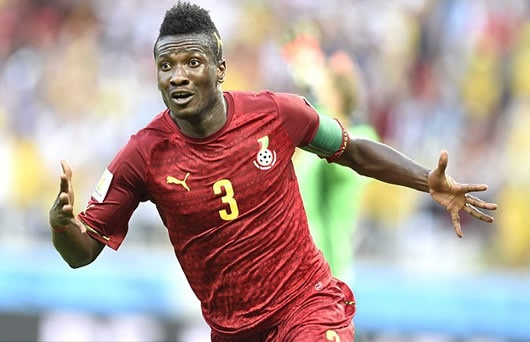 Ghana Black Stars captain Asamoah Gyan