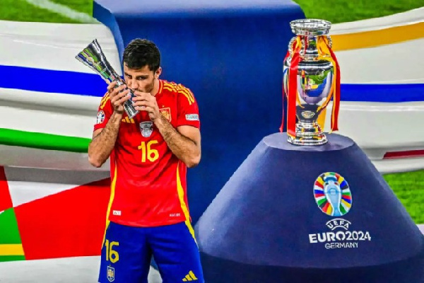 Rodri was named Player of the Tournament [Getty Images]