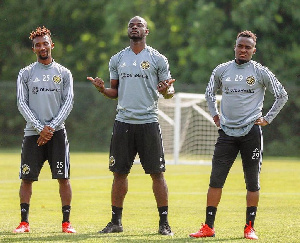 From left: (Harrison Afful, Jonathan Mensah and David Accam).