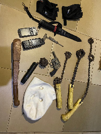 Items derived from the arrested miscreants