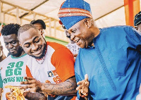 Davido and Ademola Nurudeen Adeleke