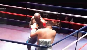 Bukom Banku knocked his opponent in round 3