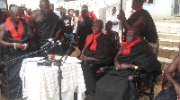 The Chiefs of Nyinahini at the press conference