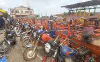 The aboboyaas riders were arrested on Accra-Tema Motorway