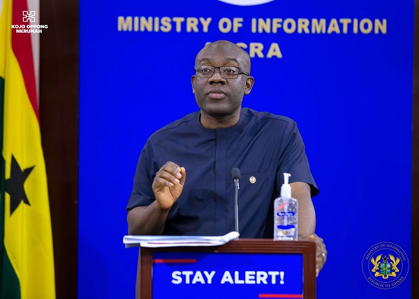 Kojo Oppong Nkrumah, minister for information