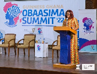 Former Deputy Minister for Transport at the 4th Obaasima Summit held at the University of Ghana