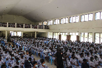 St. Mary's students in an Assembly Hall