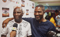 Socrates Safo in an interview at the film premiere