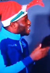 Wakaso is in the Xmas mood