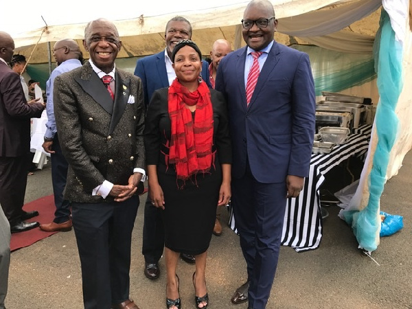 Dr. Thomas Mensah with other dignitaries at the Tech Innovation Center