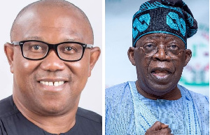 Peter Obi and Bola Tinubu..Left photo via thenationonlineng.net | Right photo via thewhistler.ng