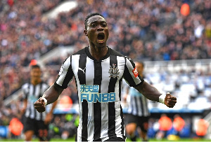 Newcastle winger Christian Atsu