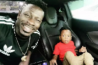 Shatta Wale with his son Majesty