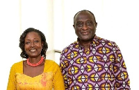 Patricia Christabel Kyerematen with her husband, Alan Kyerematen