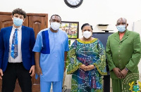 First Lady Rebecca Akufo-Addo with Rev. Sam Korankye Ankrah, others