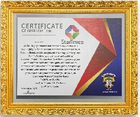 The plaque from Hearts of Oak Chapter 89