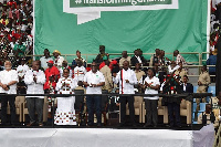 President John Dramani Mahama, Lordina Mahama with others at NDC Campaign Launch