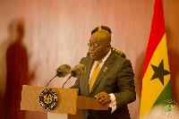 President Akufo-Addo addressed the gathering at the Jubilee House