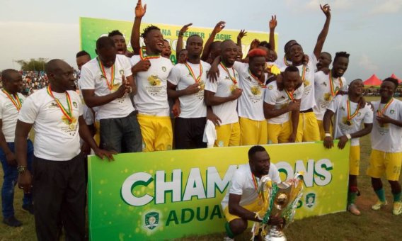 Bright Adjei scored in the 62nd minute to give Aduana victory over Kotoko