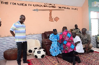 Sylvester Mensah and Overlord of Gonjaland traditional area, Yangbonwura Tuntumba Boresa I