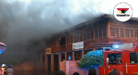 The fire destroyed some properties on the premises of the Coconut Grove Regency Hotel in Accra.