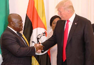 President Nana Addo Dankwa Akufo Addo and US President Donald Trump