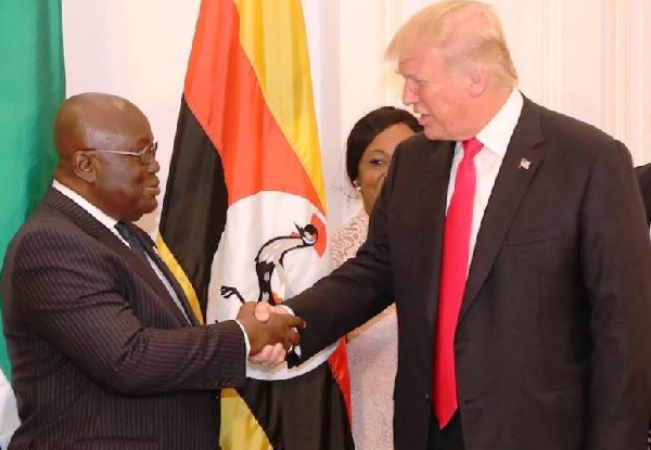 President Nana Addo Dankwa Akufo Addo and US President Donald Trump