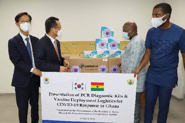 The Government of the Republic of Korea has donated 63,000 PCR diagnostic test kits to Ghana