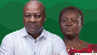 Professor Jane Naana Opoku-Agyemang and John Dramani Mahama