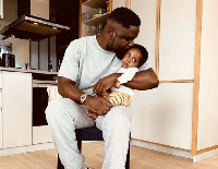 Ghanaian Rapper Sarkodie with son