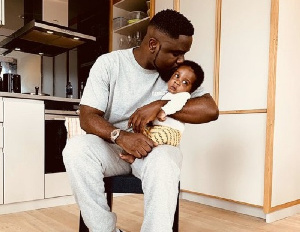 Rapper Sarkodie and his son