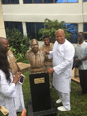 The mast was erected in honor of Prof. Alabi