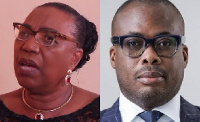 Betty Mould-Iddrisu (left), Paul Adom-Otchere (right)