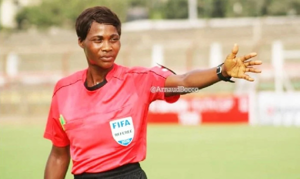 Togolese referee, Vincentia Enyonam Amedome