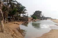 A community along  the coast of Volta region