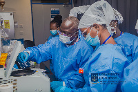 Some of the beneficiaries during a sequencing class at the NMIMR