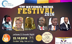 TPF National Media Festival 2016 will be launched in Kumasi