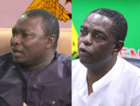 Solomon Owusu (left), Kwesi Pratt (right)