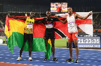 Sprinter, Joseph Paul Amoah won one of the medals